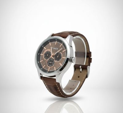 TIMEX Multi Function Chronograph Bronze Dial Analog Watch image 2