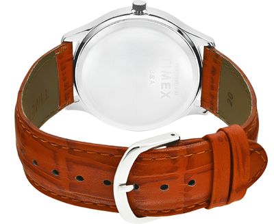 TIMEX Blue Dial Leather Strap Analog Watch - For Men image 3