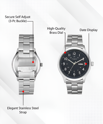 TIMEX Metal Chain Strap Analog Watch - For Men image 3