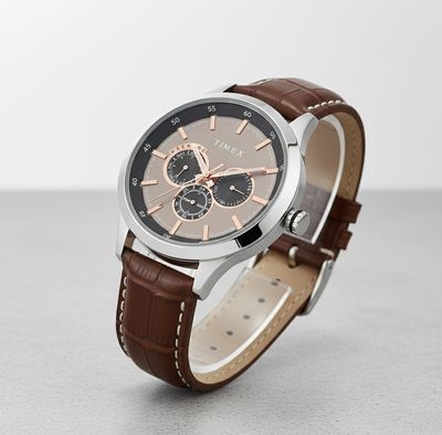 TIMEX Multi Function Chronograph Bronze Dial Analog Watch