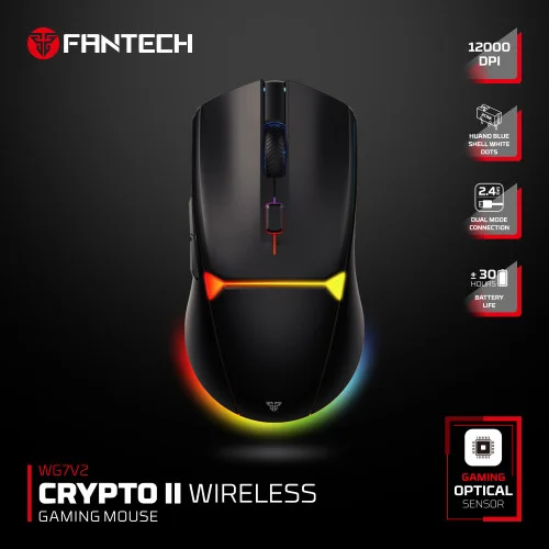 FANTECH WG7V2 CRYPTO II Wireless Gaming Mouse image 2