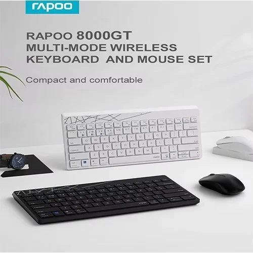 Rapoo 8000GT Multi-mode Silent Wireless Keyboard Mouse Combo image 2